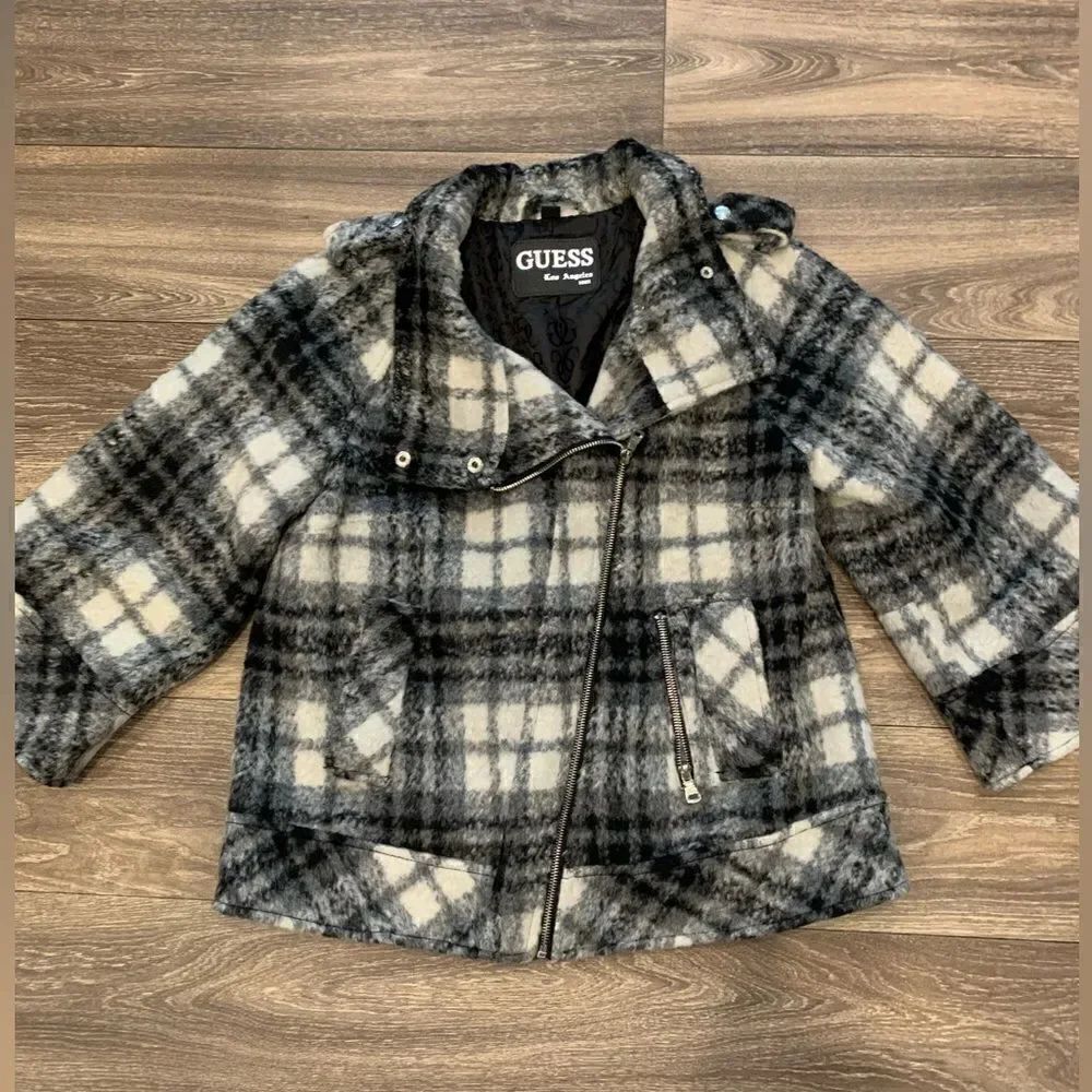 Guess New York Moto Style Jacket / Coat .  Size: M.